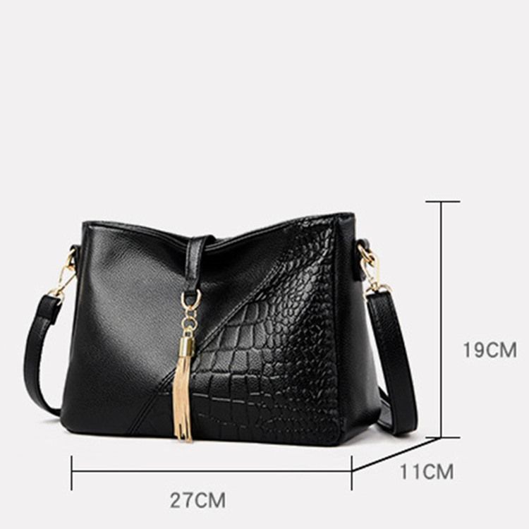 Alligator Embossing Pu Rektangel Crossbody-Väskor För Kvinnor