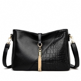 Alligator Embossing Pu Rektangel Crossbody-Väskor För Kvinnor