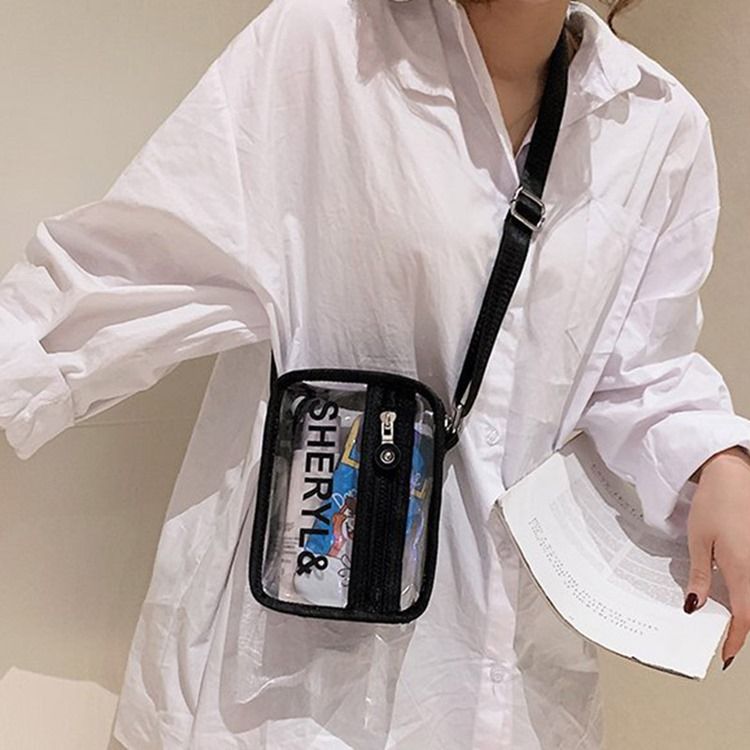 Brev Pvc Trådflik Crossbody Påsar