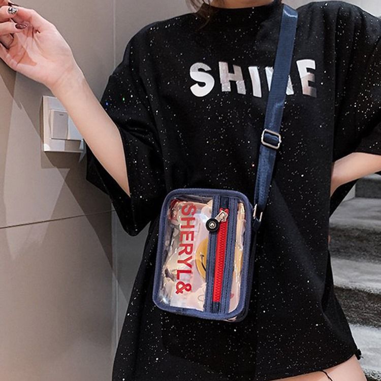 Brev Pvc Trådflik Crossbody Påsar