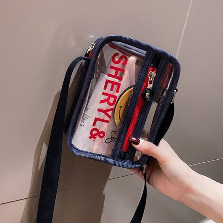 Brev Pvc Trådflik Crossbody Påsar