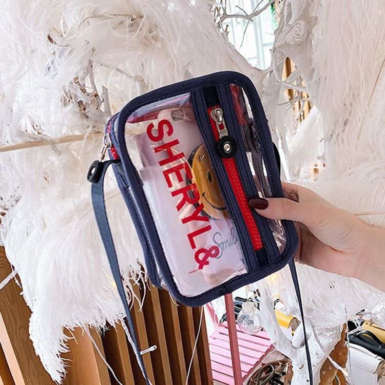 Brev Pvc Trådflik Crossbody Påsar