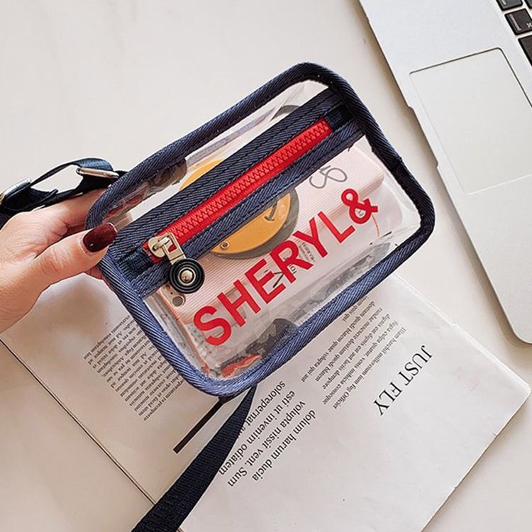 Brev Pvc Trådflik Crossbody Påsar