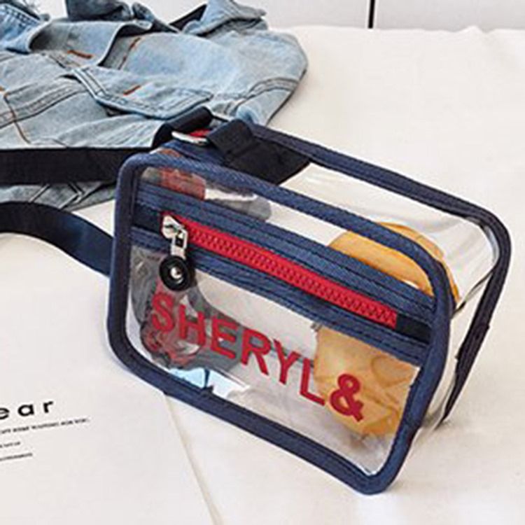Brev Pvc Trådflik Crossbody Påsar
