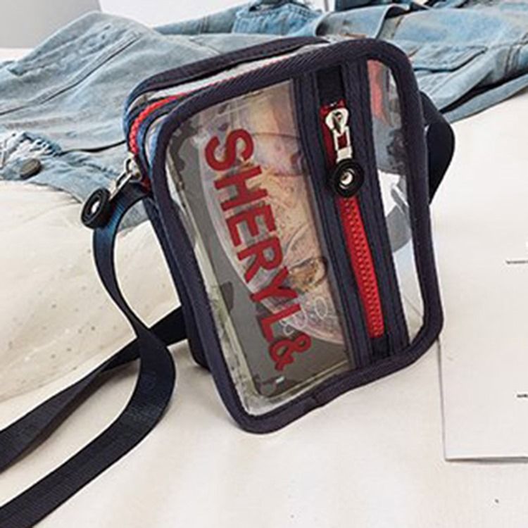 Brev Pvc Trådflik Crossbody Påsar