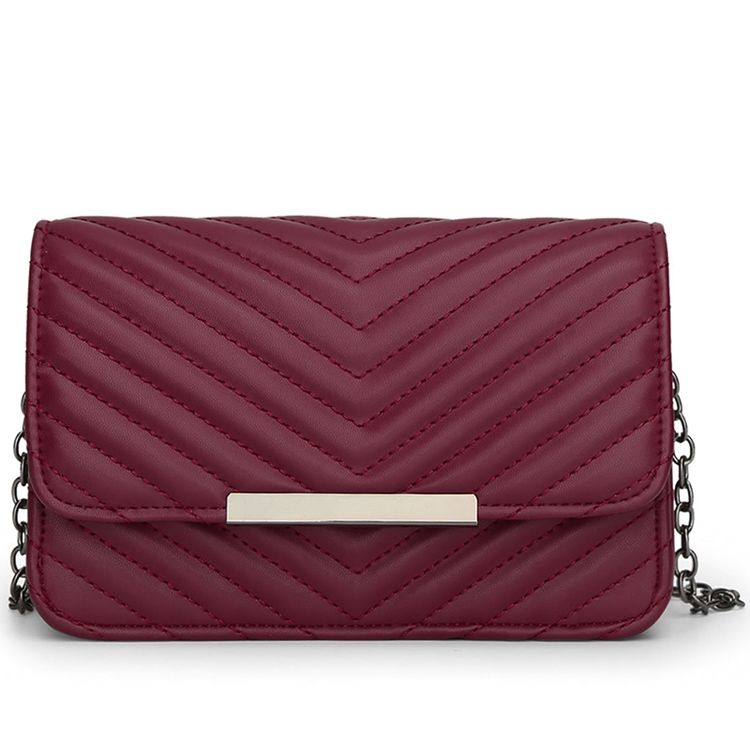 Broderigråd Kedja Crossbody Bag