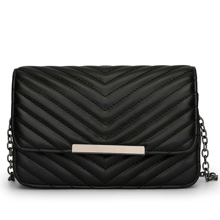 Broderigråd Kedja Crossbody Bag