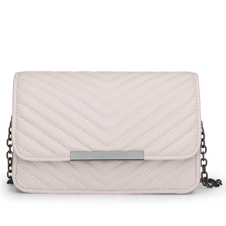 Broderigråd Kedja Crossbody Bag