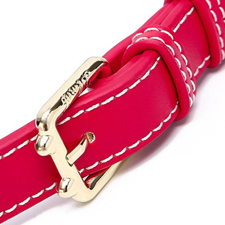 Color Block Pu Circular Crossbody-Väskor