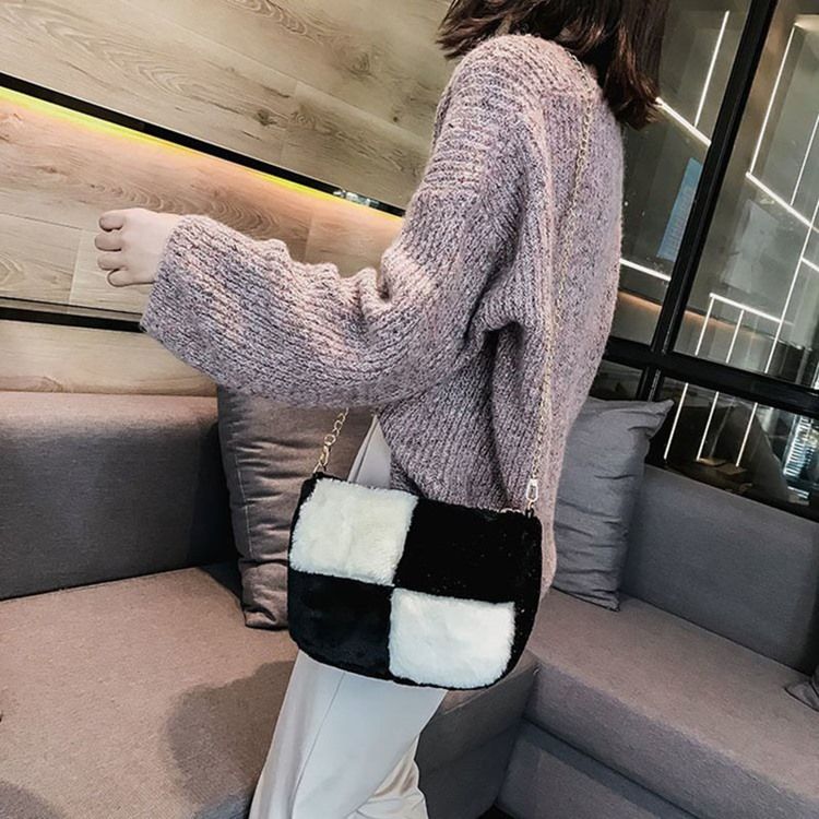 Color Block Sadel Crossbody-Väskor