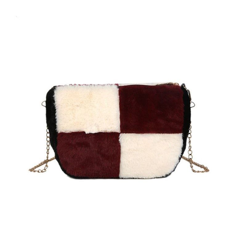 Color Block Sadel Crossbody-Väskor