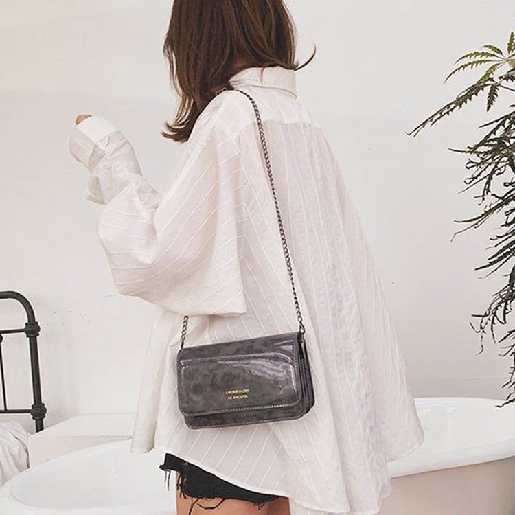 Crossbody-Väska I Pu-Kedja Med Leopardtryck