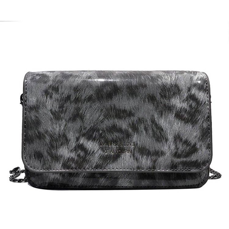 Crossbody-Väska I Pu-Kedja Med Leopardtryck