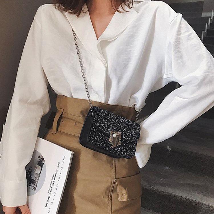 Crossbody-Väskor Med Paljetter I Pu