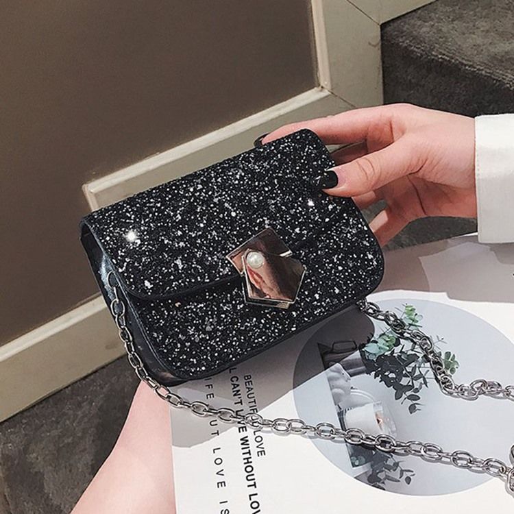 Crossbody-Väskor Med Paljetter I Pu