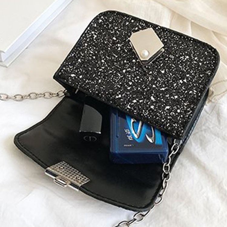 Crossbody-Väskor Med Paljetter I Pu