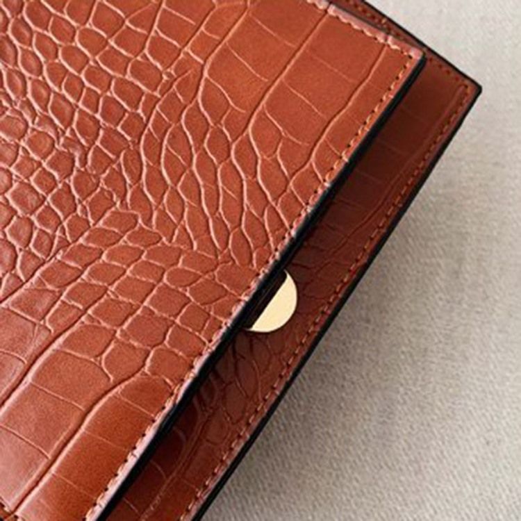Embossing Alligator Pu Square Crossbody-Väskor