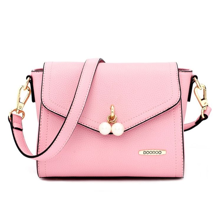 Enfärgad Pärldekoration Crossbody-Väska