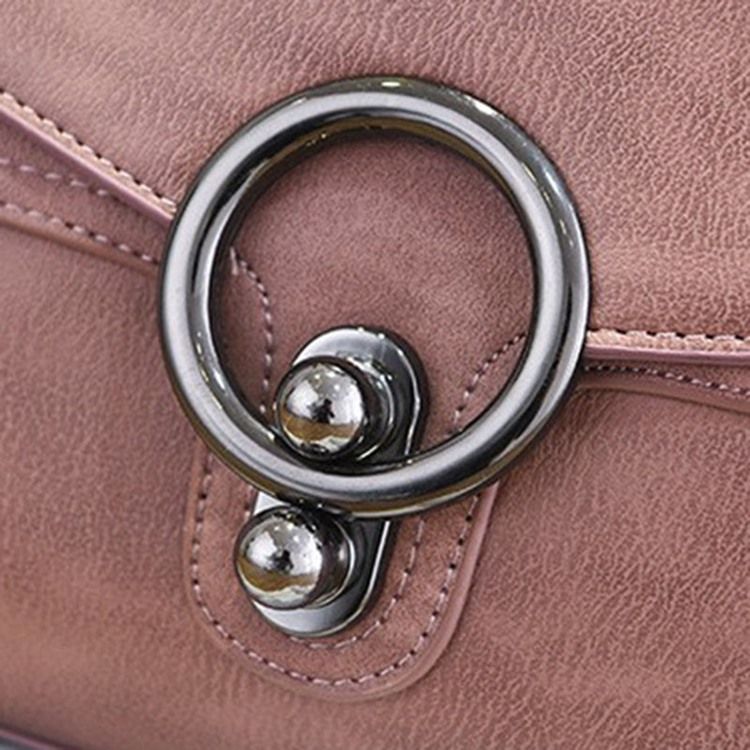 Enfärgad Plysch Bollhängande Crossbody-Väska