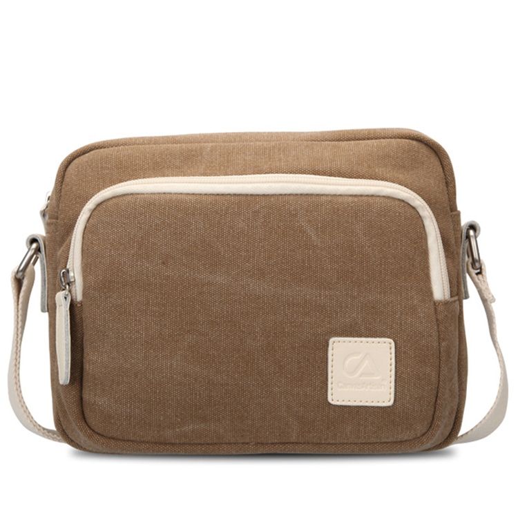 Enkel Vintage Canvas Crossbody-Väska