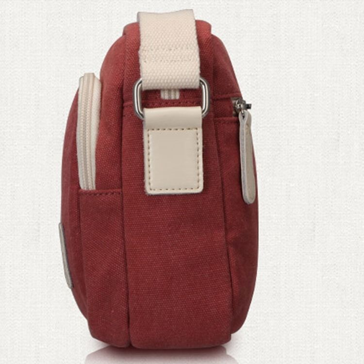 Enkel Vintage Canvas Crossbody-Väska