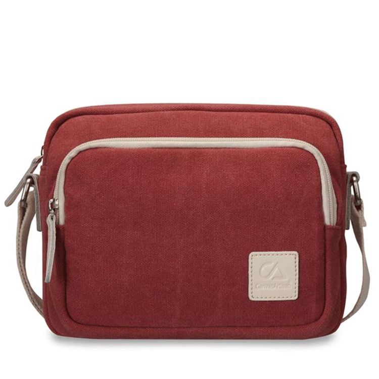 Enkel Vintage Canvas Crossbody-Väska