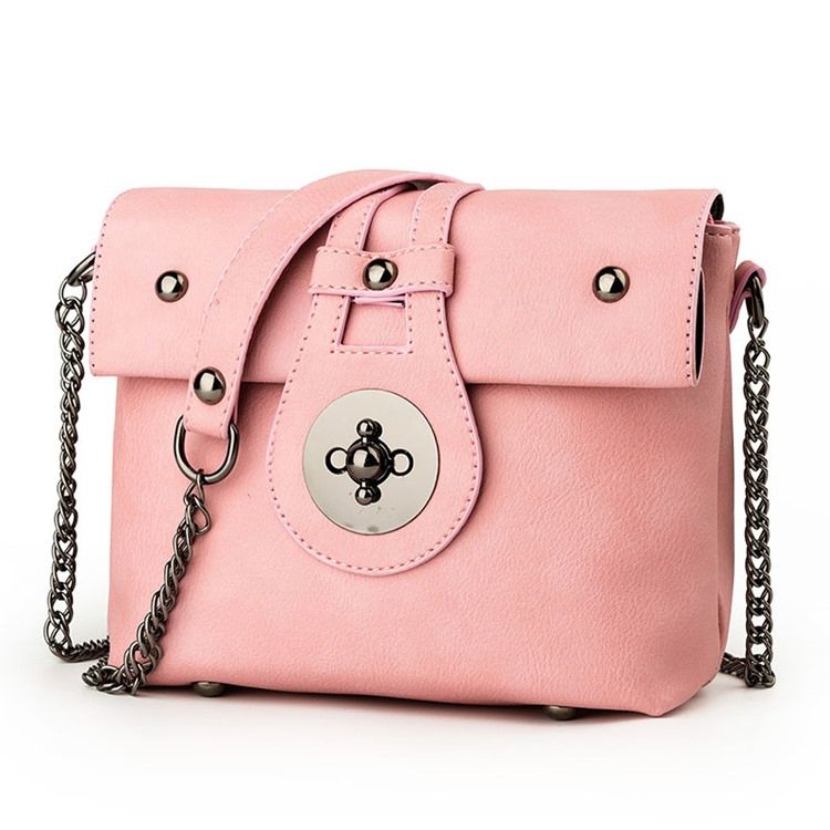 Erircdress Candy Color Latch Mini Crossbody-Väska