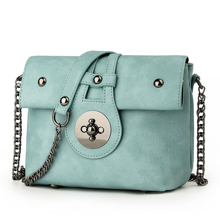 Erircdress Candy Color Latch Mini Crossbody-Väska