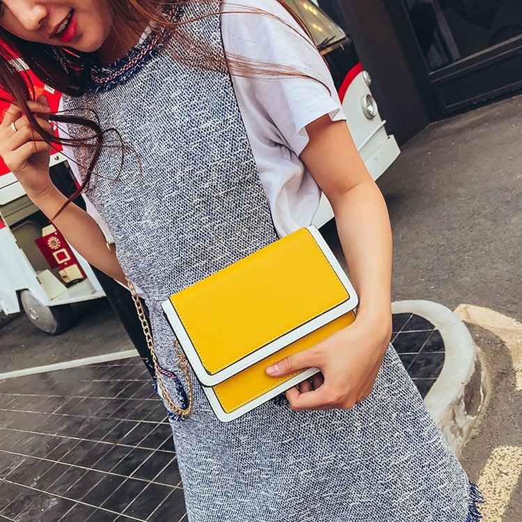 Fräsch Stil Color Block Crossbody-Väska