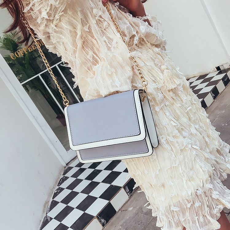 Fräsch Stil Color Block Crossbody-Väska