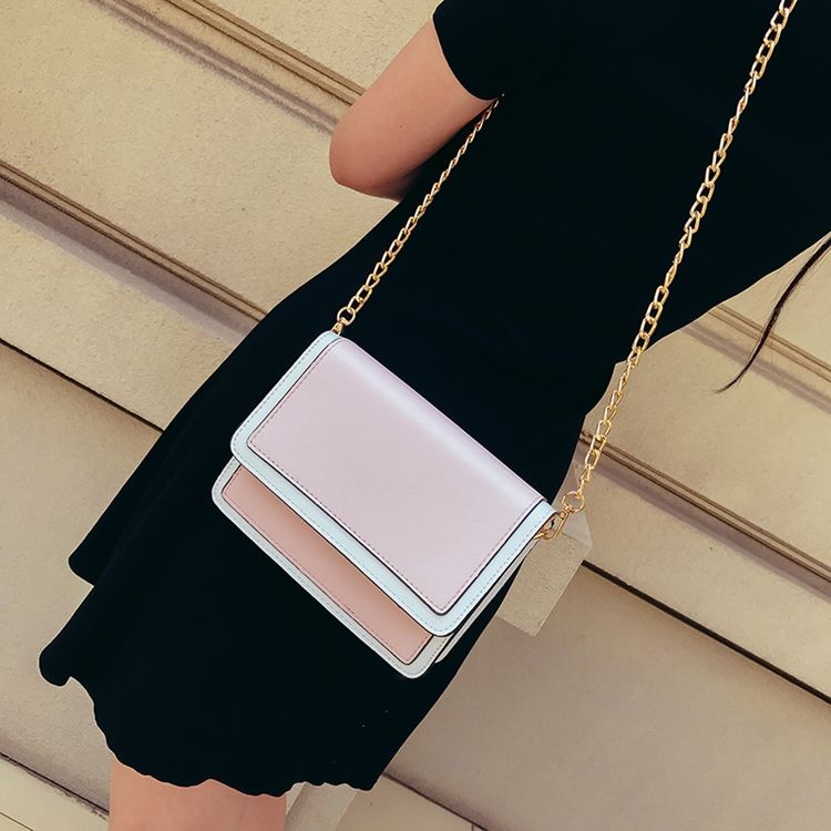 Fräsch Stil Color Block Crossbody-Väska
