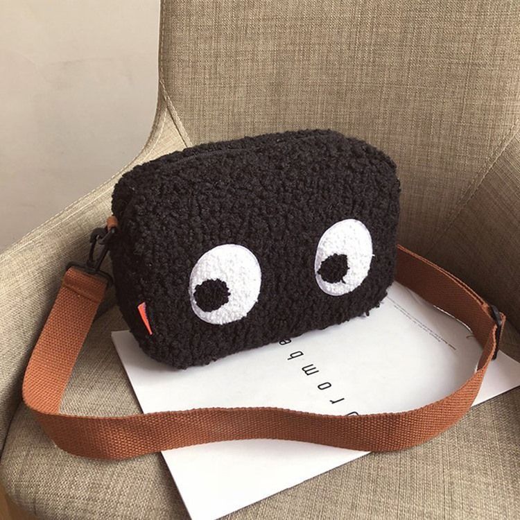 Fuskpäls Tecknad Trådflik Crossbody-Väskor