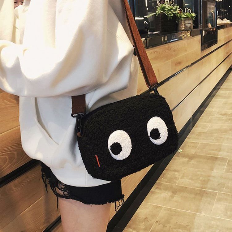 Fuskpäls Tecknad Trådflik Crossbody-Väskor