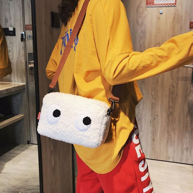 Fuskpäls Tecknad Trådflik Crossbody-Väskor