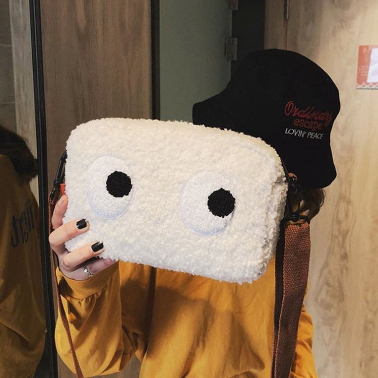 Fuskpäls Tecknad Trådflik Crossbody-Väskor