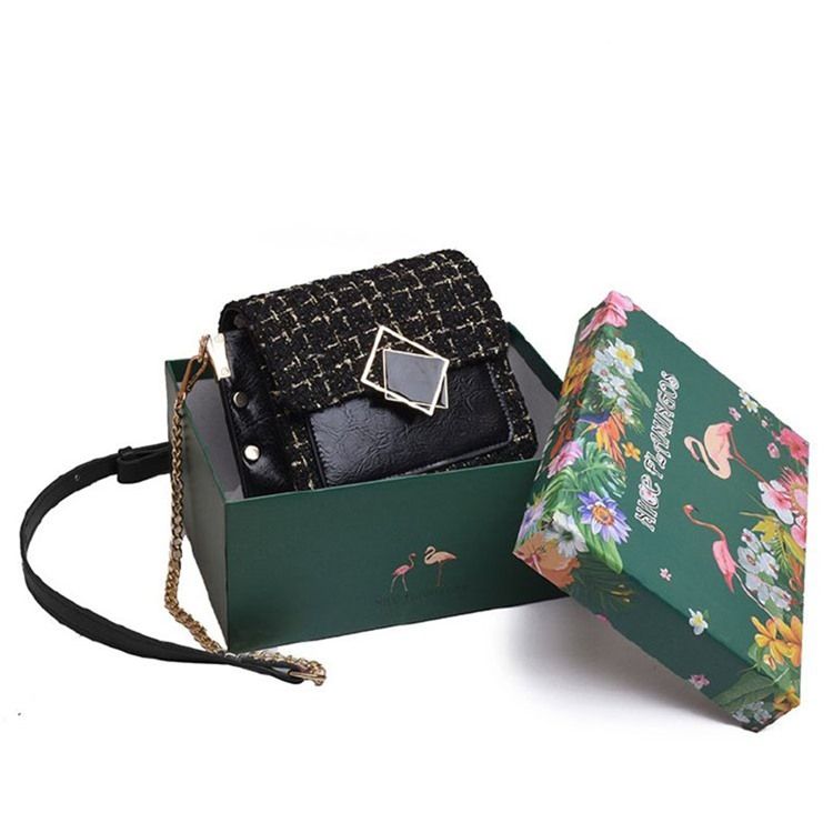 Kedja Rektangel Eleganta Crossbody-Väskor