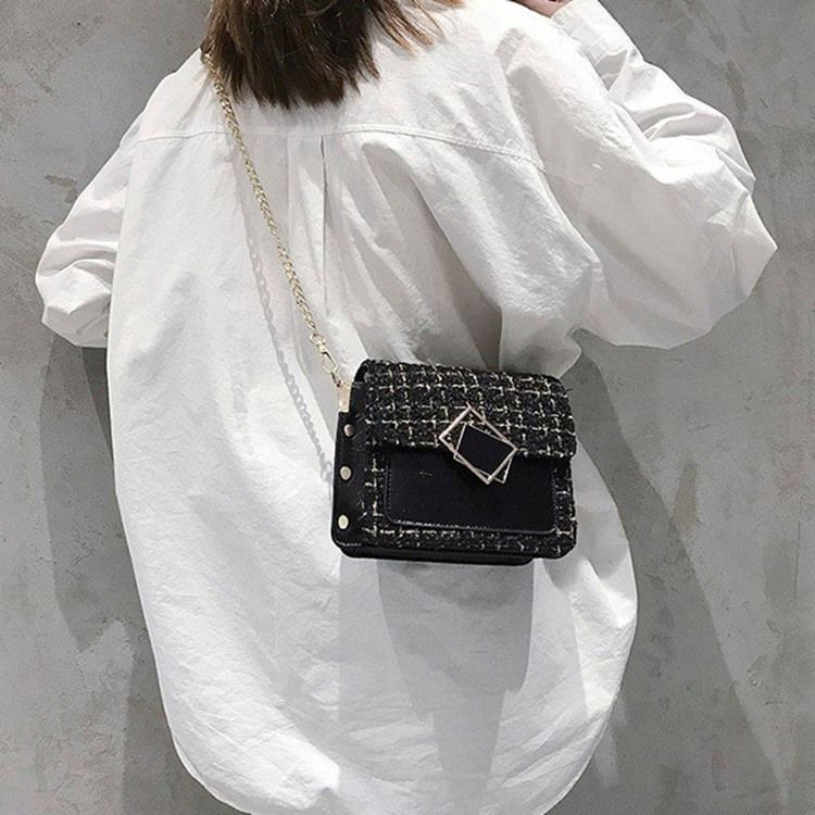 Kedja Rektangel Eleganta Crossbody-Väskor