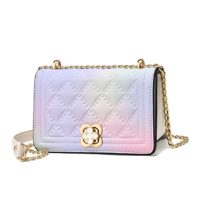 Kedja Rektangel Pu Crossbody-Väskor
