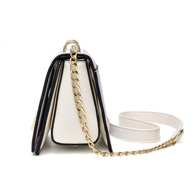 Kedja Rektangel Pu Crossbody-Väskor