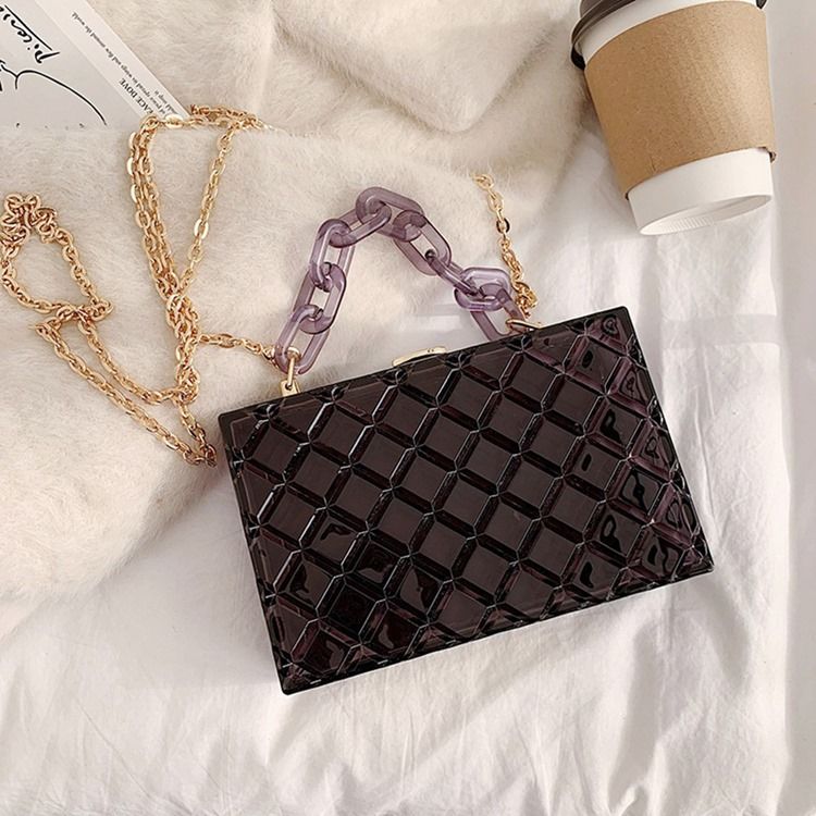 Koreanskt Lås Crossbody-Väskor Med Enkla Flikar