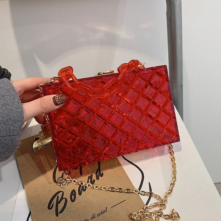 Koreanskt Lås Crossbody-Väskor Med Enkla Flikar