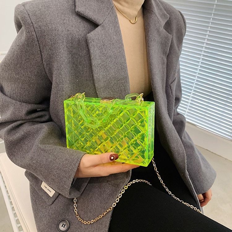 Koreanskt Lås Crossbody-Väskor Med Enkla Flikar
