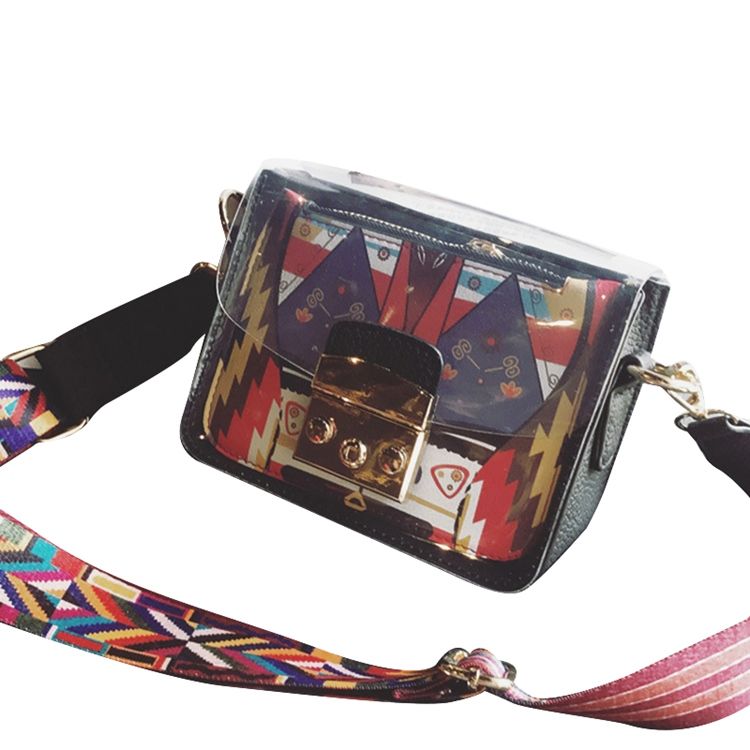 Lås Pu Cartoon Flap Crossbody-Väskor