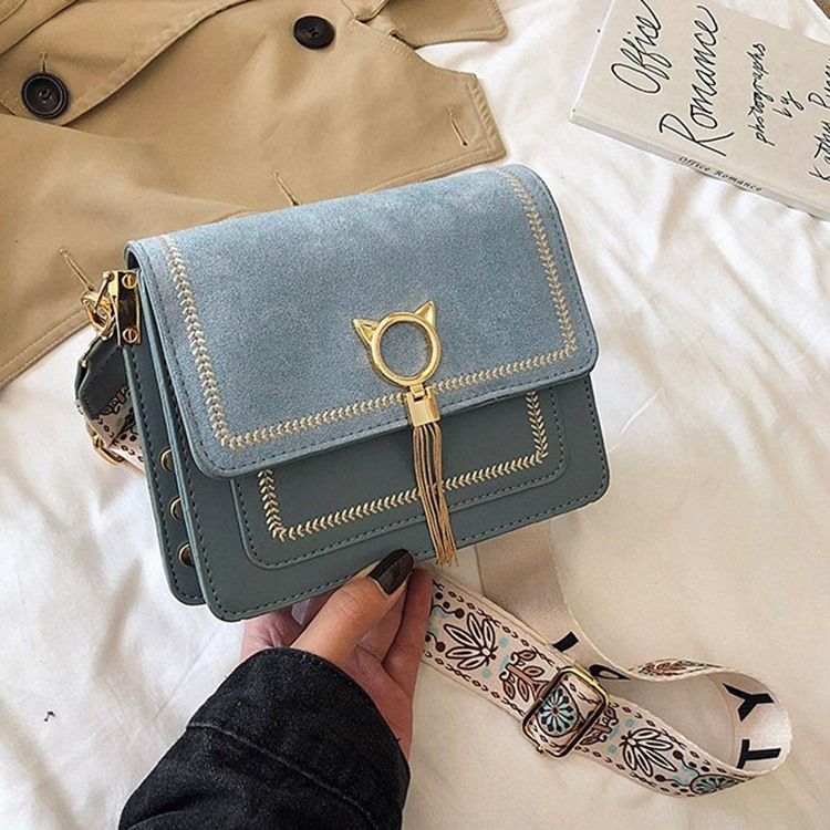 Magnetiska Snap Rektangulära Crossbody-Väskor