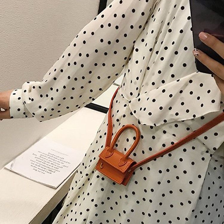 Mini Plain Square Crossbody-Väska