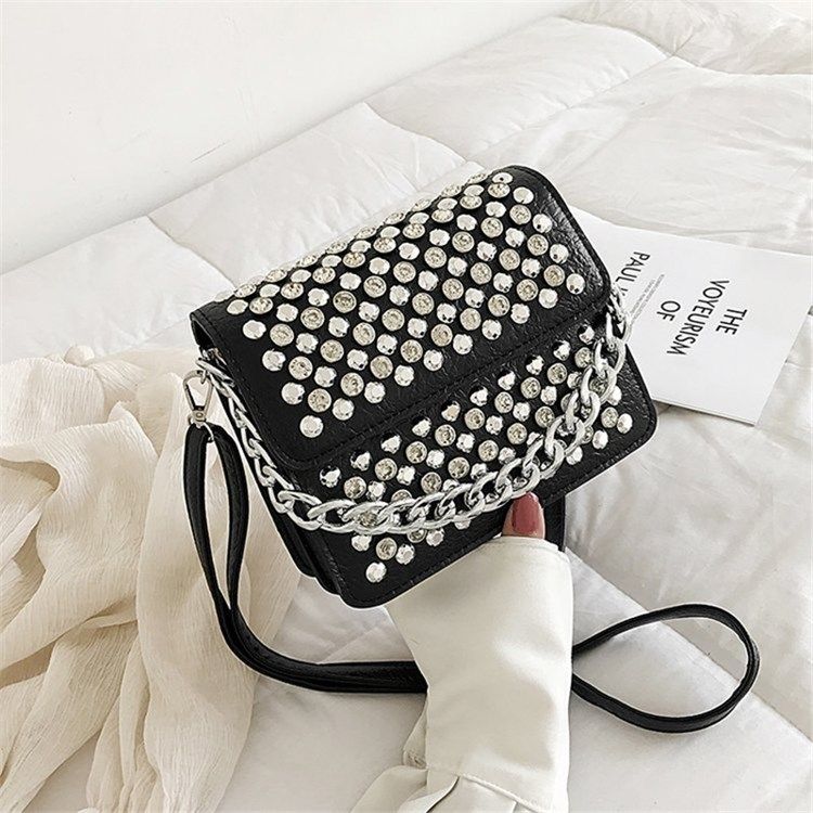 Nit Pu Rektangel Mångsidiga Crossbody-Väskor