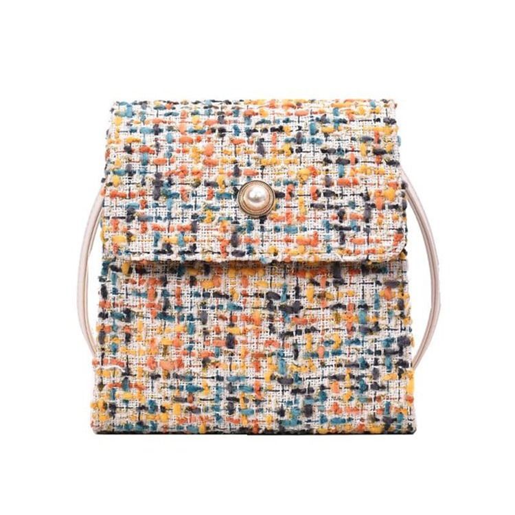 Pärlor Rektangulära Crossbody-Väskor