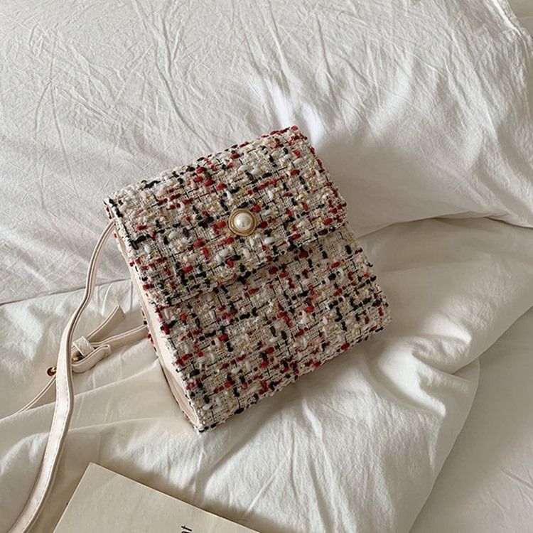 Pärlor Rektangulära Crossbody-Väskor