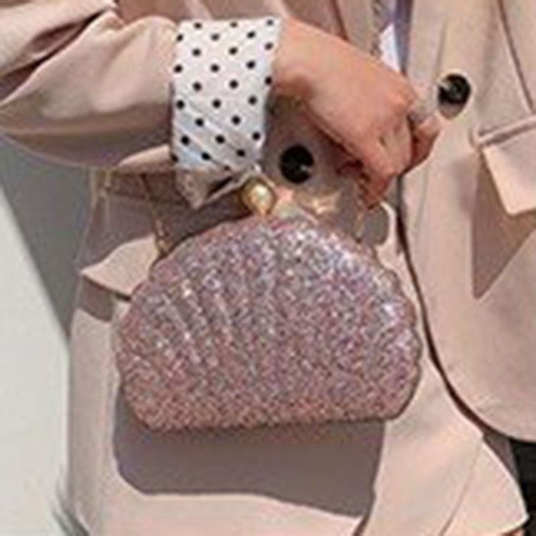 Paljetter Chain Shell Crossbody-Väskor