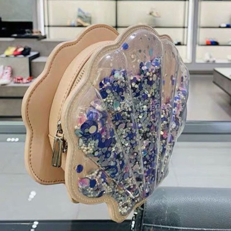 Paljetter Pu Shell Crossbody-Väskor